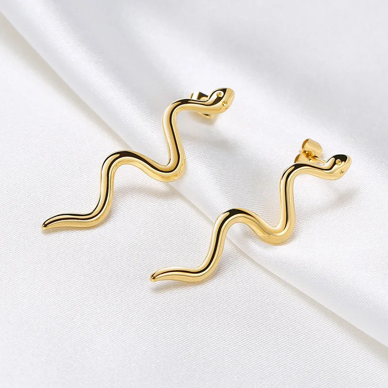 Boucle D'oreille Serpent en Acier inoxydable Image