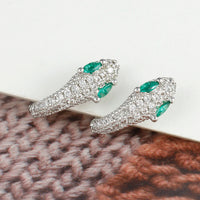 Boucle D'oreille Serpent En Acier Inoxydable