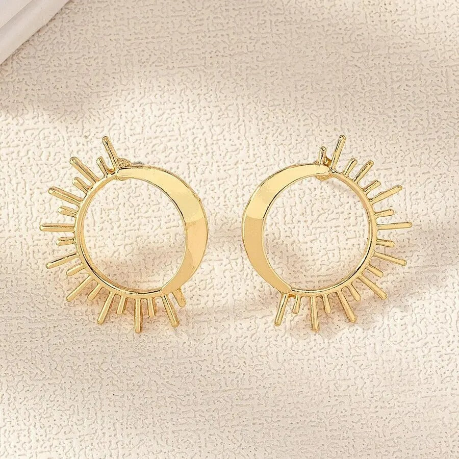 Boucle D'oreille Soleil Minimaliste