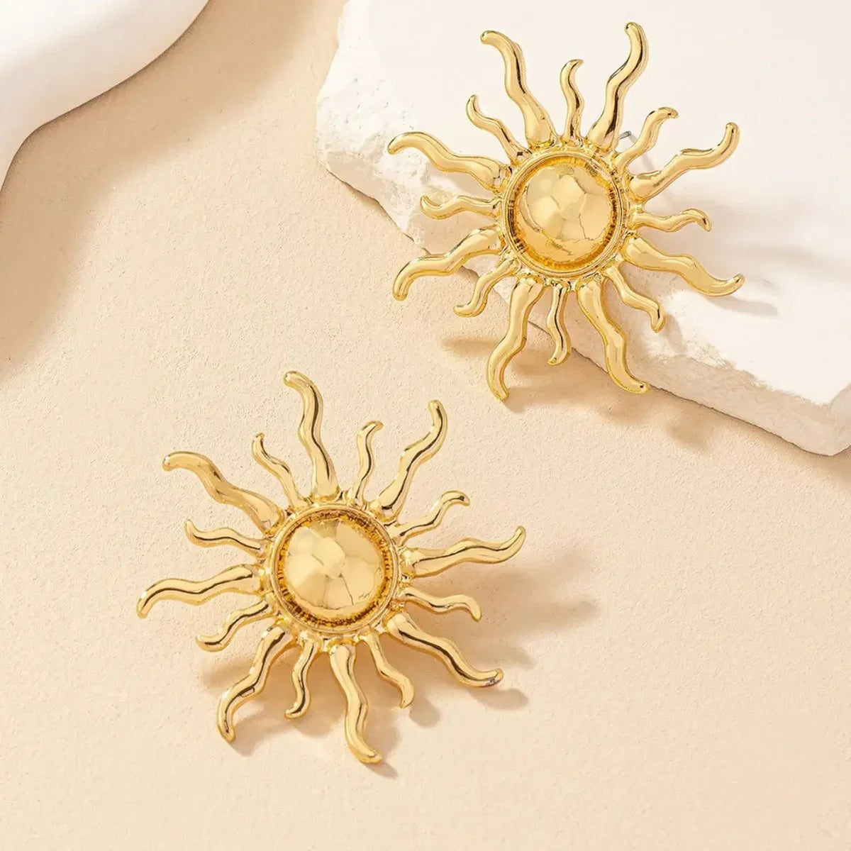 Boucle D'oreille Soleil Rayonnant Bohème