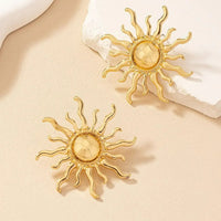 Boucle D'oreille Soleil Rayonnant Bohème
