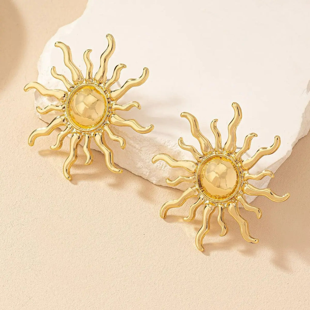 Boucle D'oreille Soleil Rayonnant Bohème