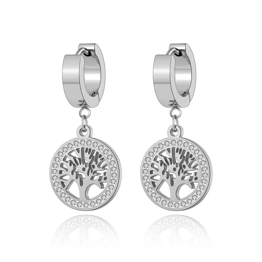 Boucle d'Oreille Arbre de Vie Créole