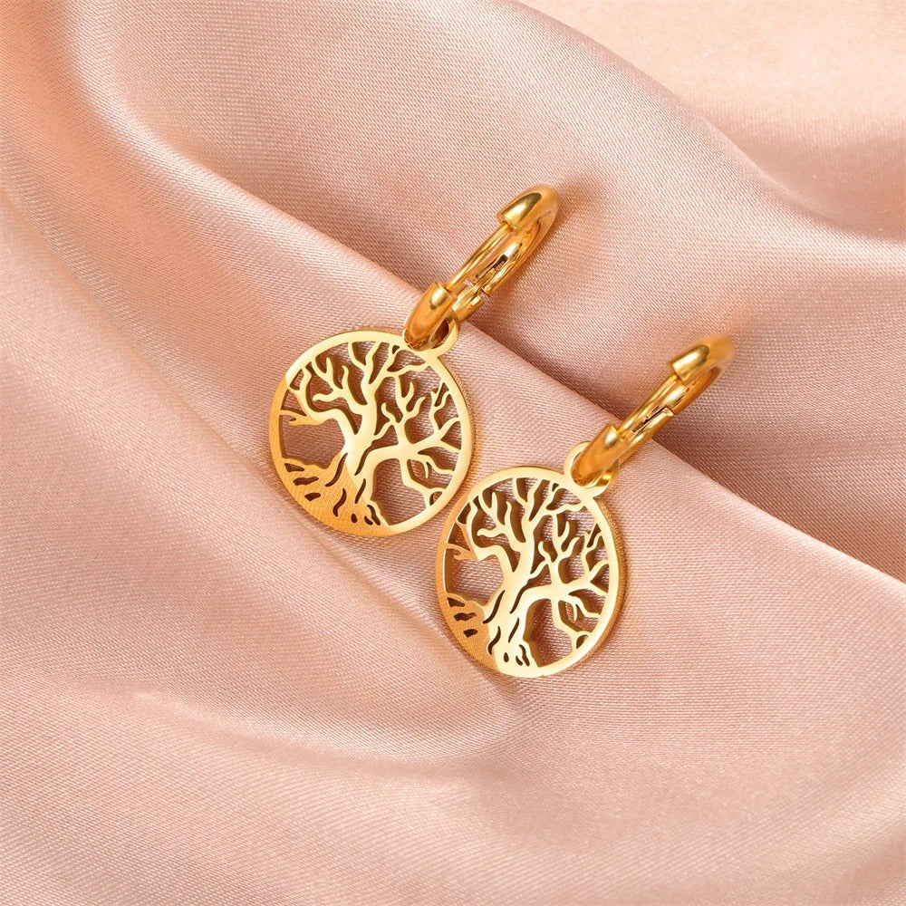 Boucle d'Oreille Arbre de Vie Créole