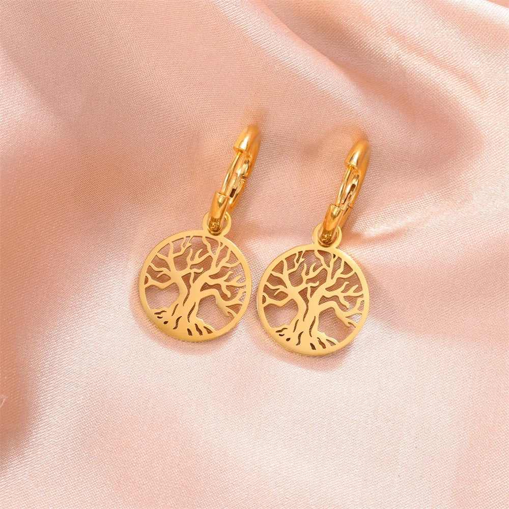 Boucle d'Oreille Arbre de Vie Créole