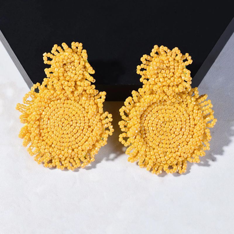 Boucle D'oreille Bohème Chic en Perles Image