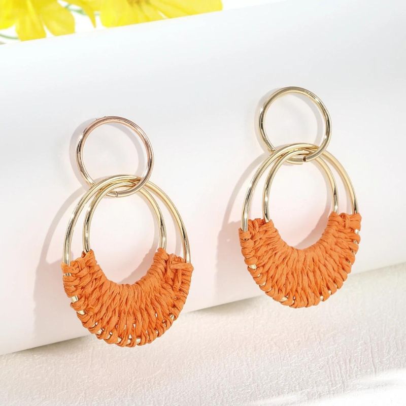 Boucle oreille bohème chic ronde Image