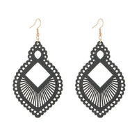Boucle d'Oreille en Bois Chic et Élégante