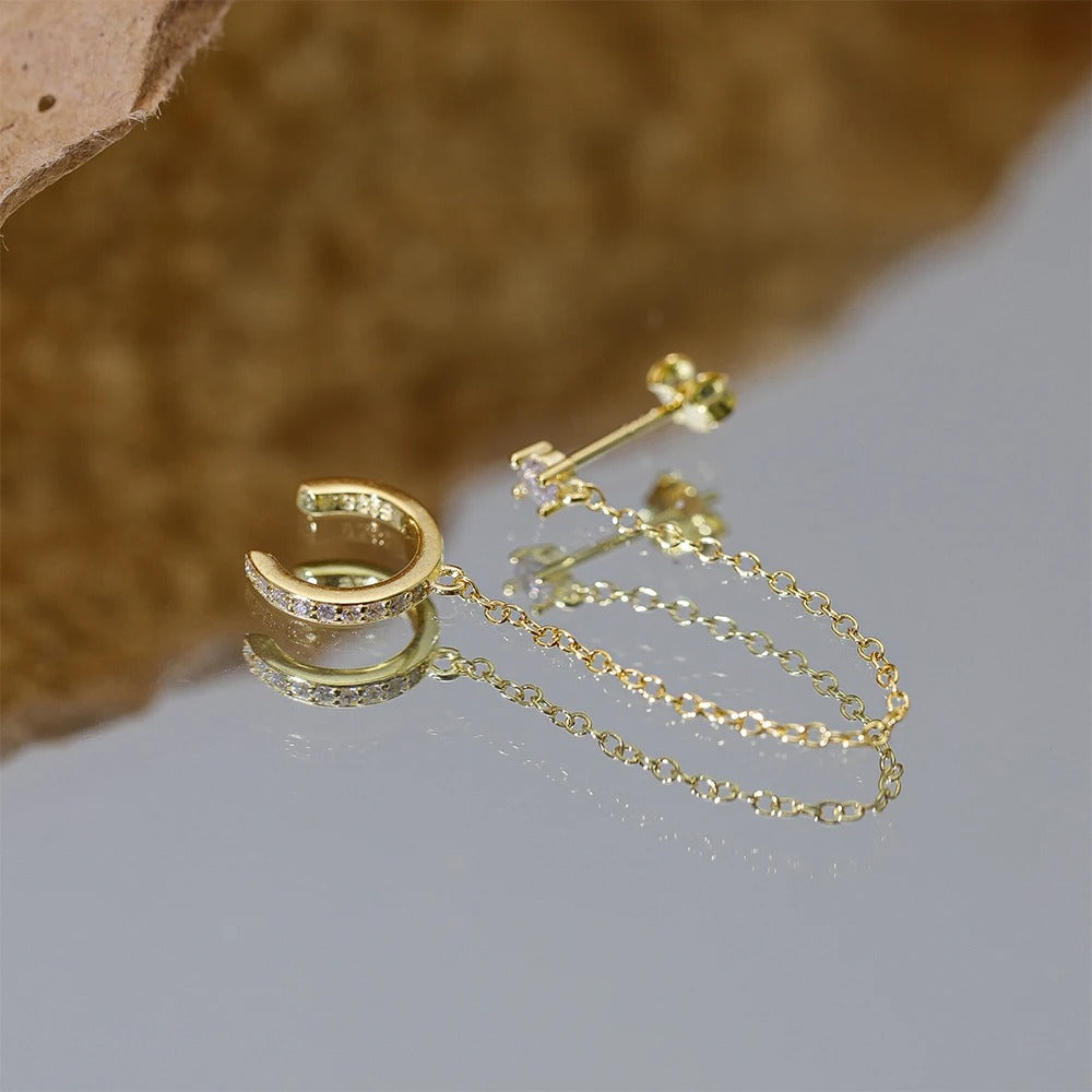 Boucle d'Oreille Cartilage avec Chaine