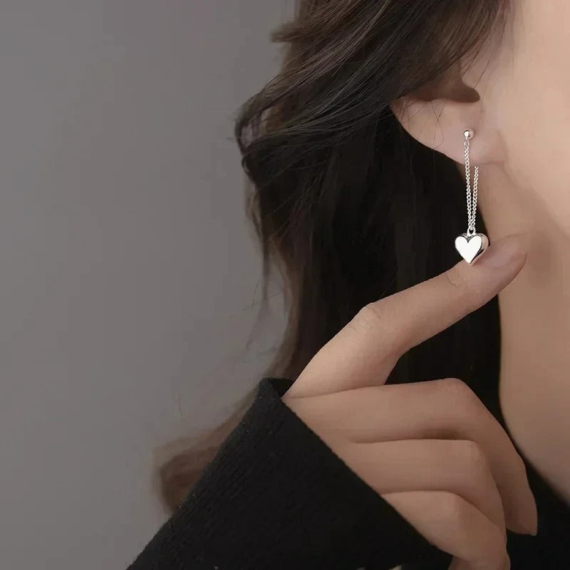 Boucle d'Oreille Chaine Coeur Image