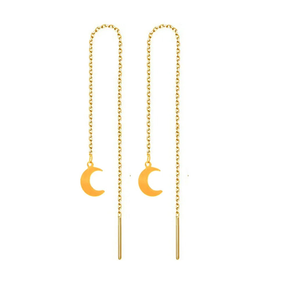 Boucle d'Oreille Chaine Style Astrale Image