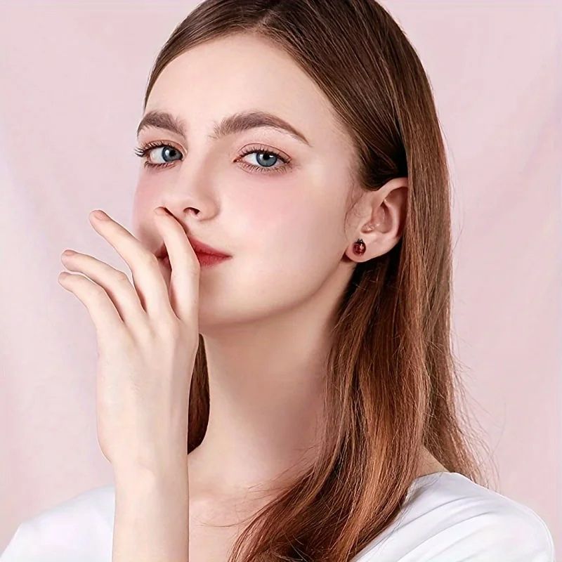 Boucle D'oreille Coccinelle Réaliste
