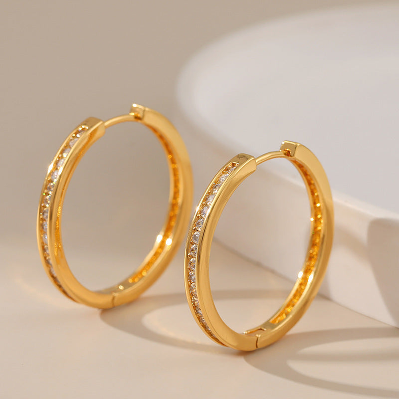 Boucle d'Oreille Créole à Charnière Image