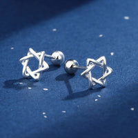 Boucle d'Oreille Etoile Torsadée Originale et Tendance