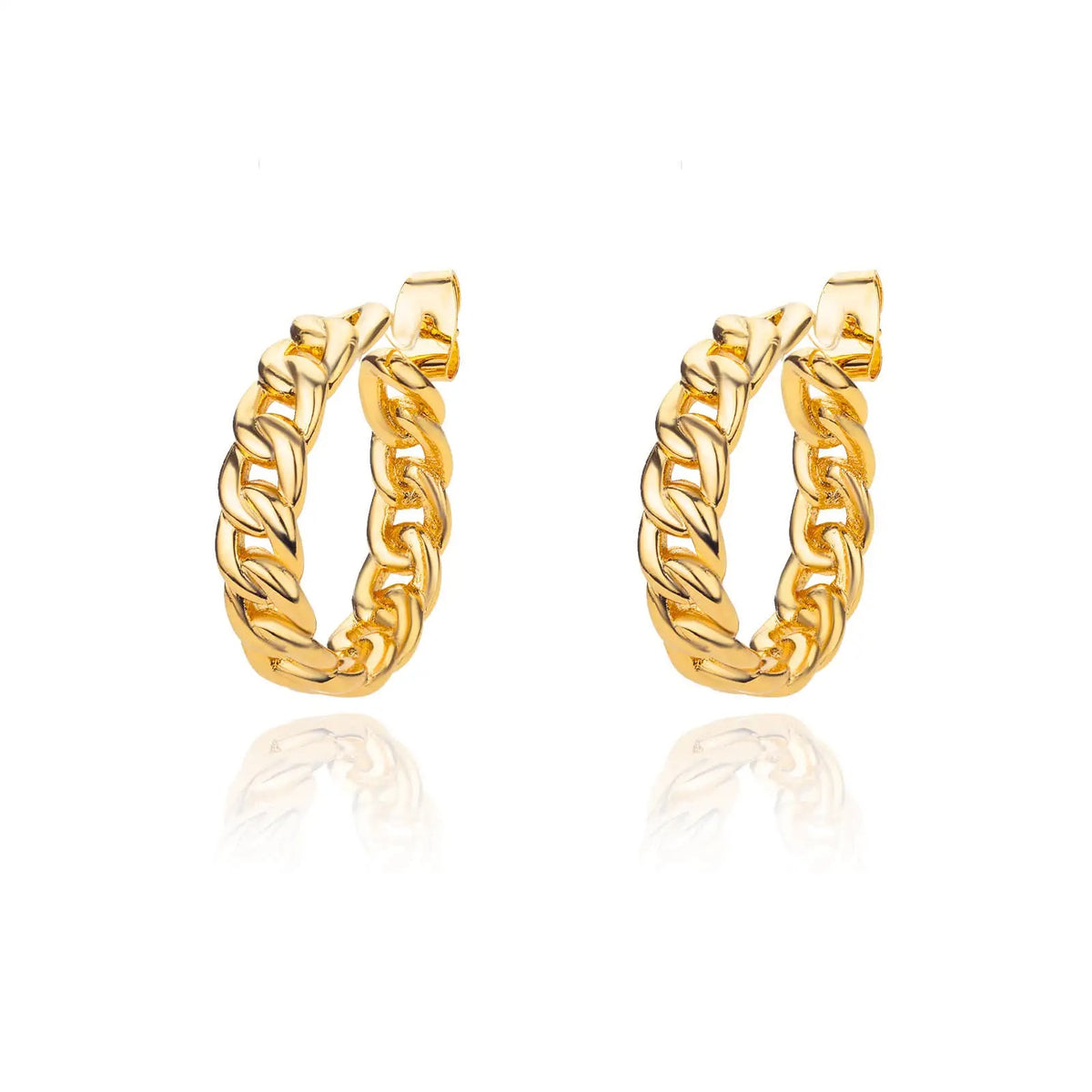 Boucle d'Oreille Femme Acier Inoxydable Créole Cercler Image