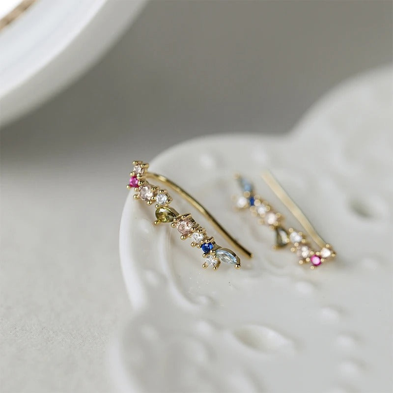 Boucle d'Oreille Grimpante doré