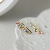Boucle d'Oreille Grimpante doré