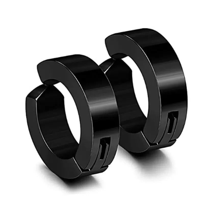 Boucle d'Oreille Homme Sans Trou Anneau - Acier inoxydable