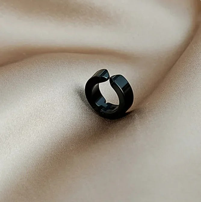 Boucle d'Oreille Homme Sans Trou Anneau - Acier inoxydable
