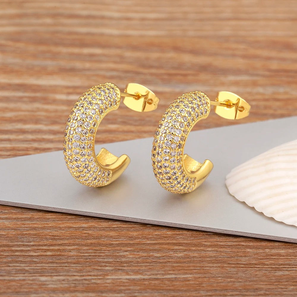 Boucle d'Oreille Luxe Brillante Image