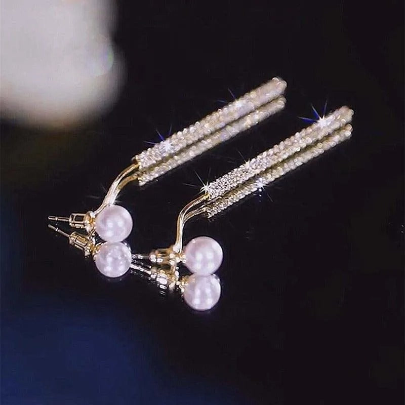 boucle d'Oreille Mariage Branches pendantes Image