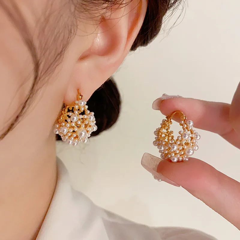 Boucle d'Oreille Perle Élégante et Originale Image