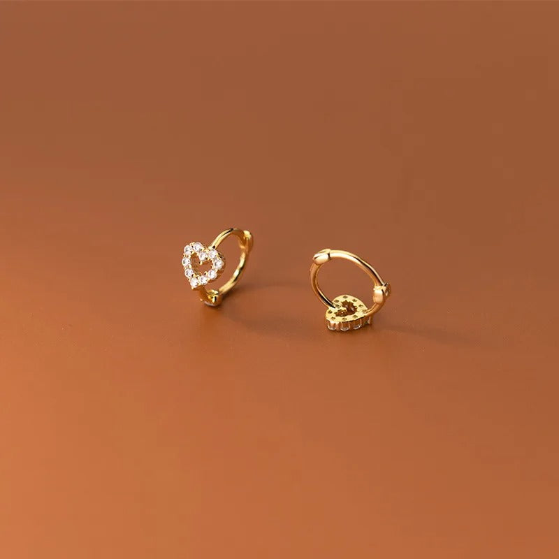 Boucle d'Oreille Puce Coeur Image