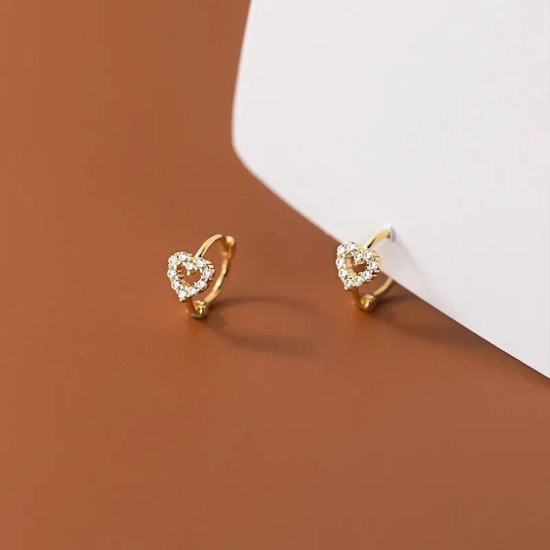 Boucles d'Oreilles Fillette Cœur