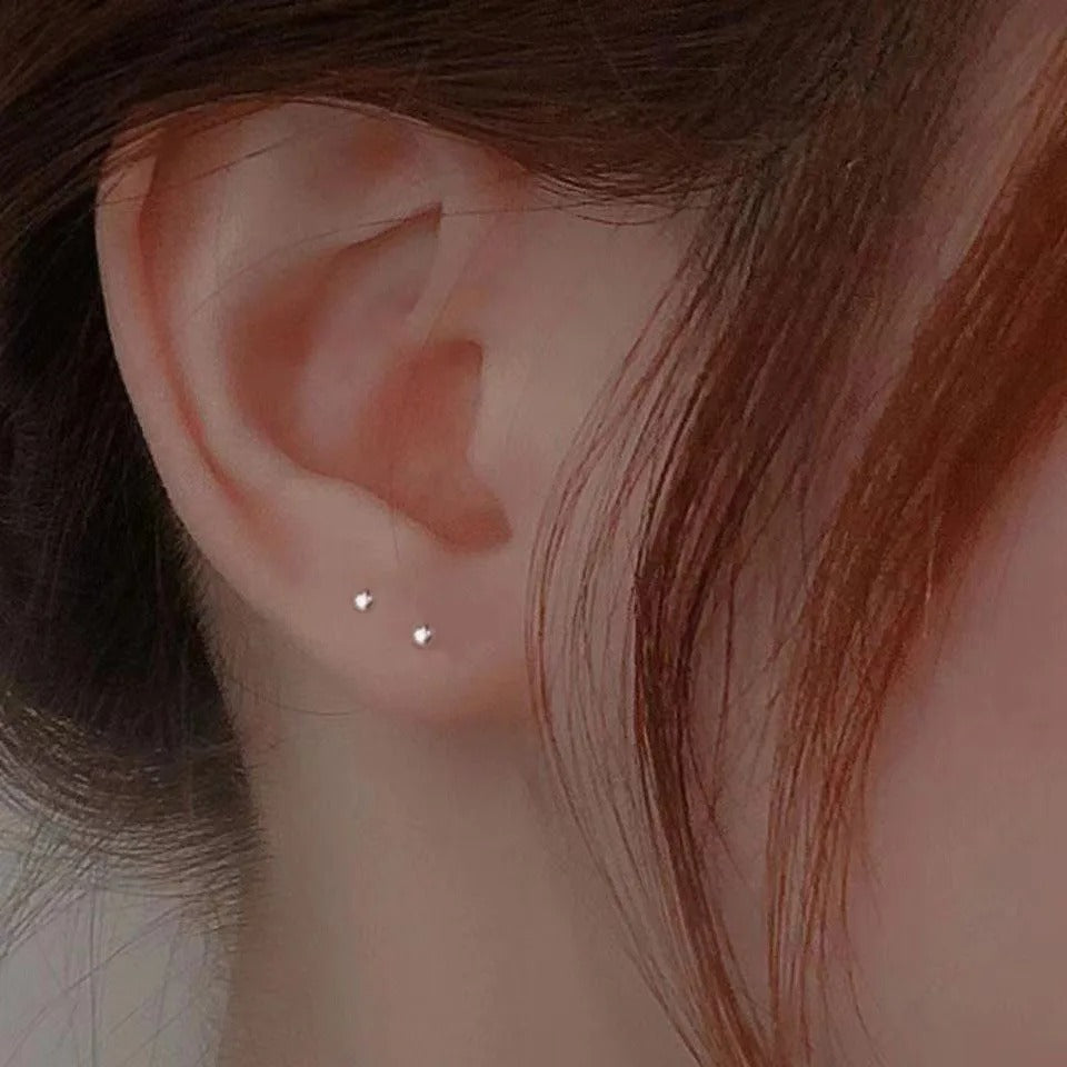 Boucle d'Oreille Puce Petites Boules Image