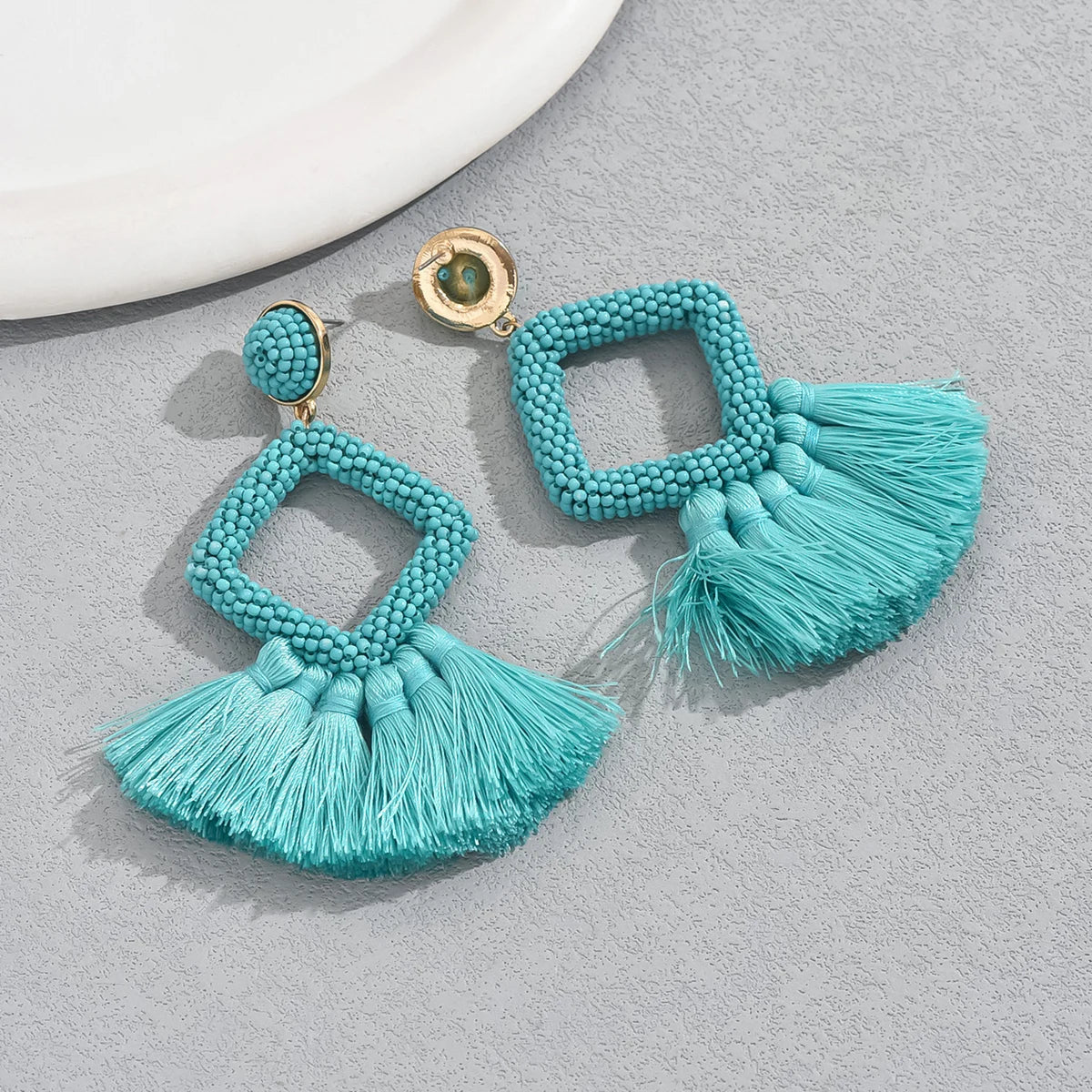 Boucle d'Oreille Turquoise Originale et Tendance