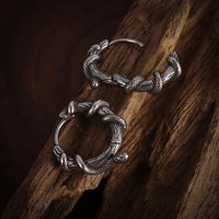 Boucle d'Oreille Viking Homme Créole Serpent