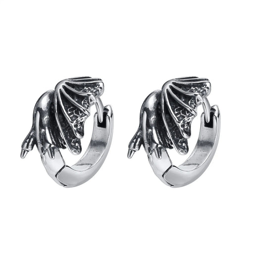 Boucle d'Oreille Viking Homme Dragon