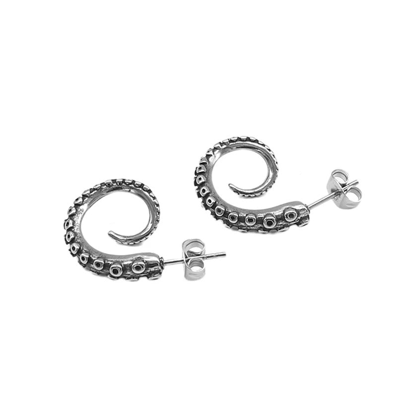 Boucle d'Oreille Viking Homme Poulpe