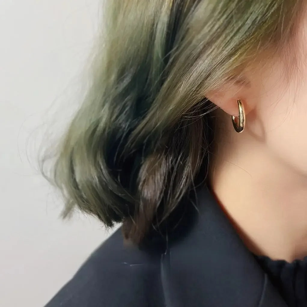 Boucles D'oreilles Clips Créoles Lisses
