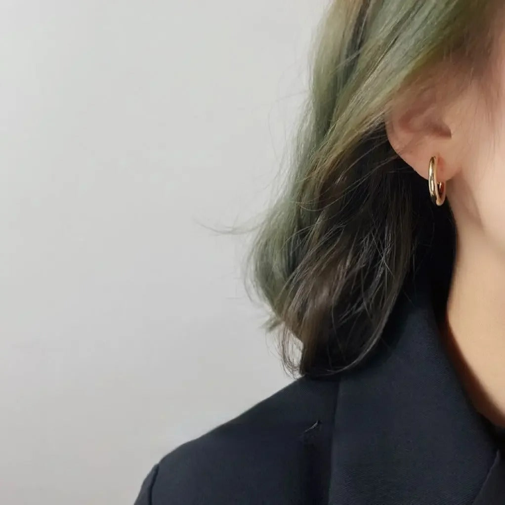 Boucles D'oreilles Clips Créoles Lisses