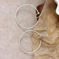 Boucles D'oreilles Clips Créoles Texturées