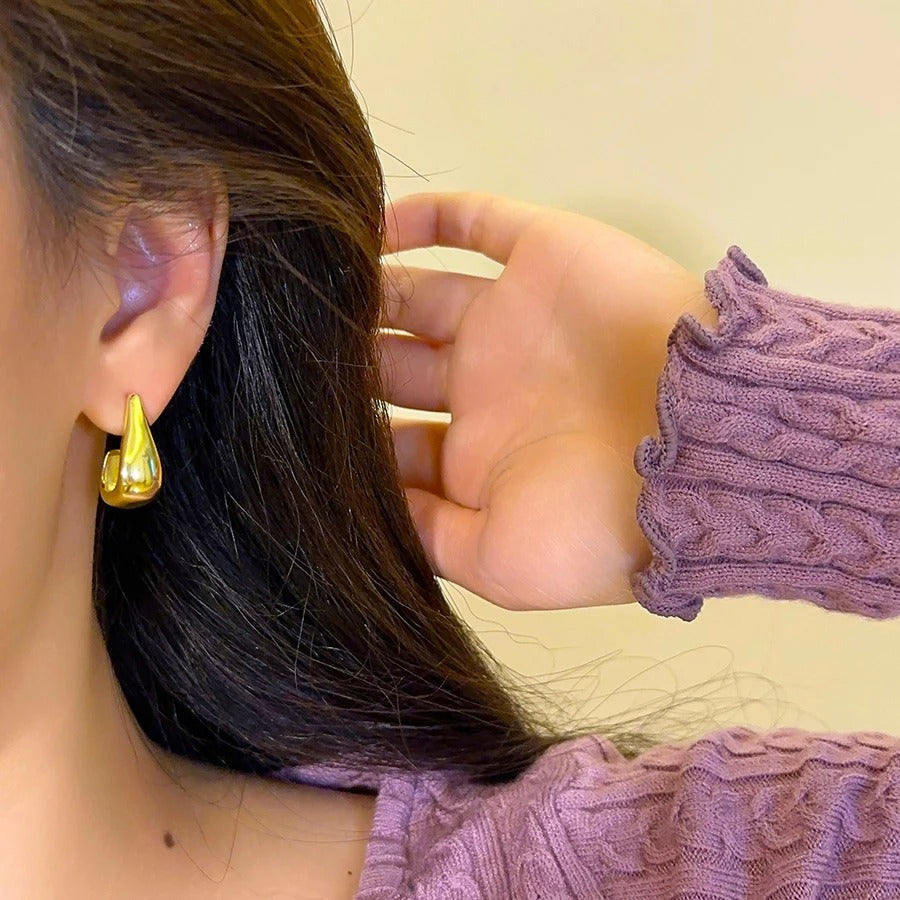 Boucles D'Oreilles Clips Goutte Chic