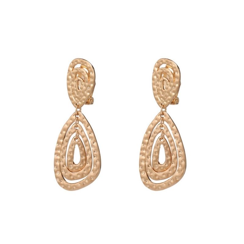 Boucles D'oreilles Clips Trio Gouttes