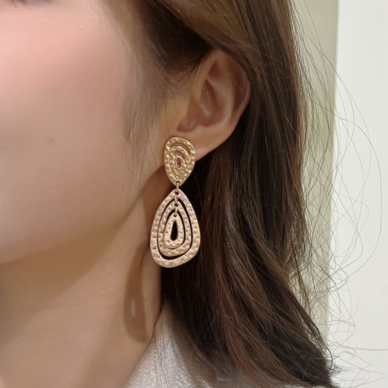 Boucles D'oreilles Clips Trio Gouttes