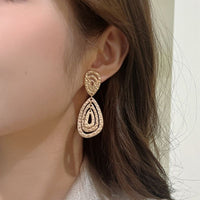 Boucles D'oreilles Clips Trio Gouttes