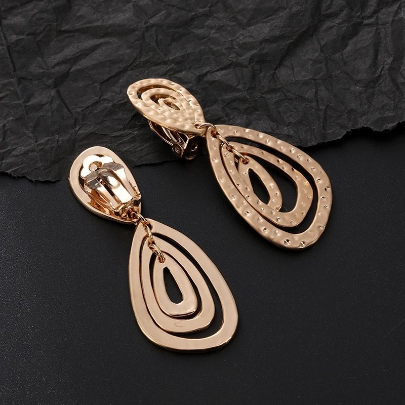 Boucles D'oreilles Clips Trio Gouttes Image