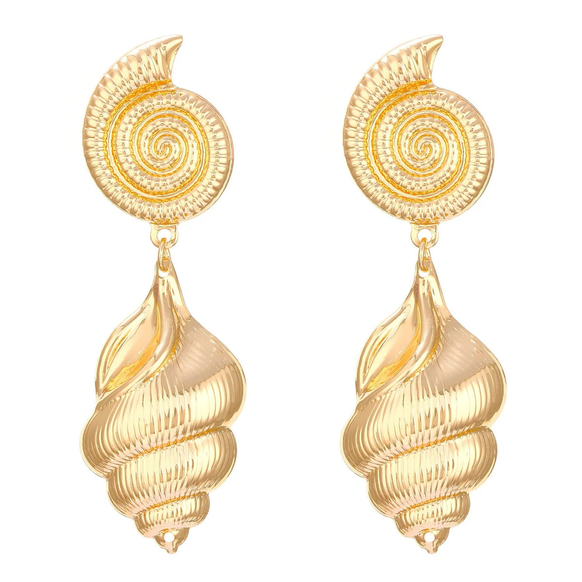 Boucles d'Oreilles Coquillage Océan Pendante