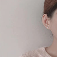 Boucles D'oreilles Fillette Strass Étincelantes