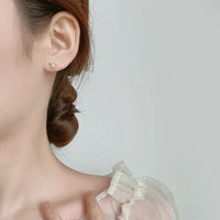 Boucles D'oreilles Fillette Strass Étincelantes