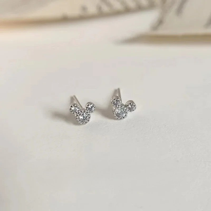 Boucles D'oreilles Fillette Strass Étincelantes Image