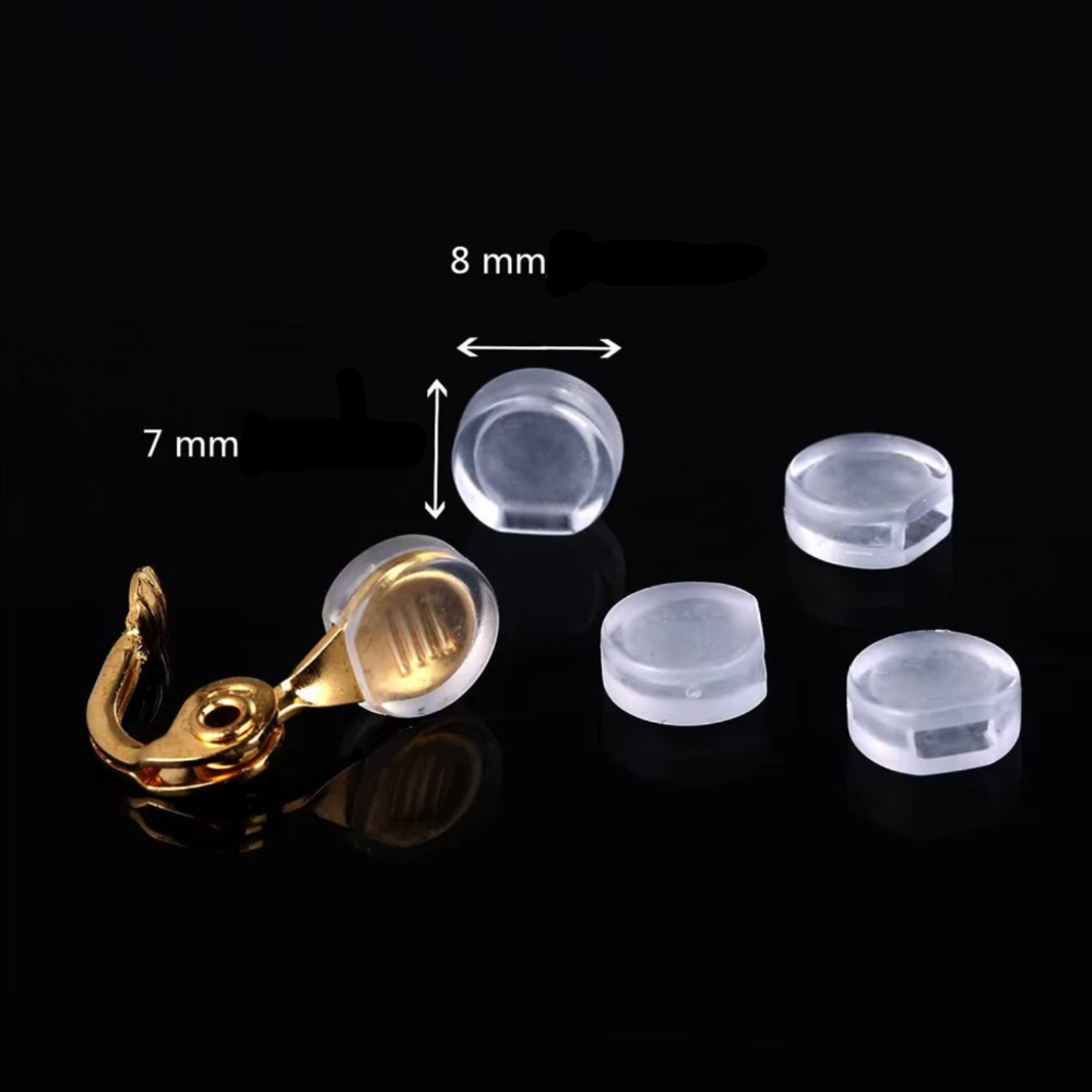 Protection en caoutchouc pour boucle d'oreille à clip