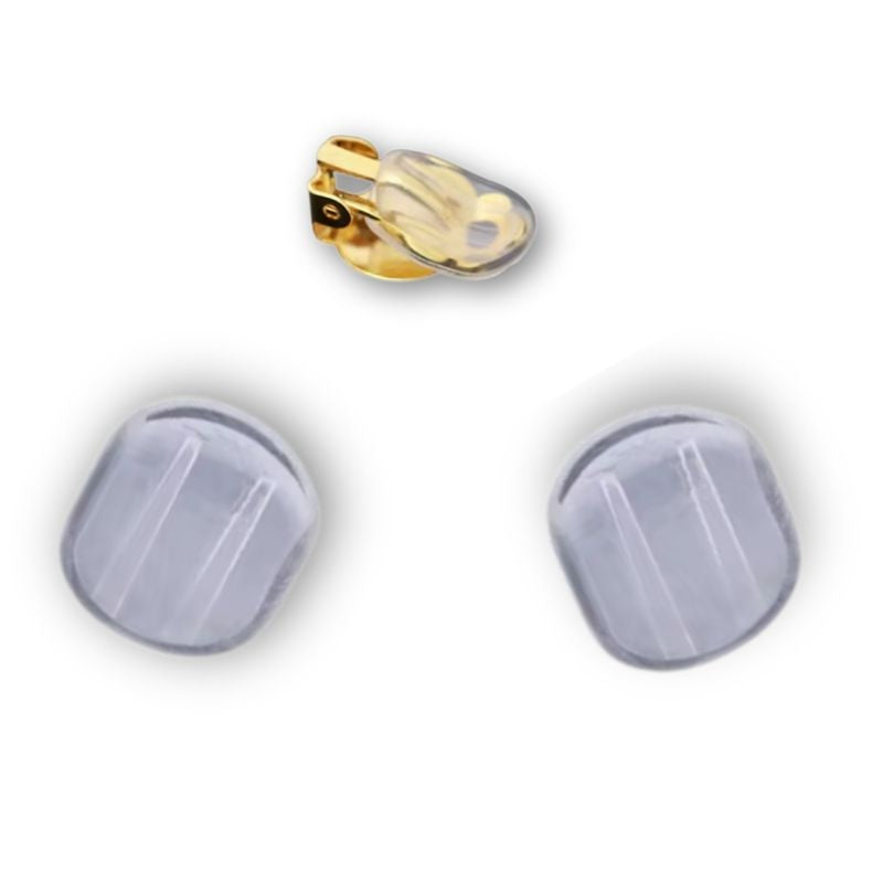 Protection en caoutchouc pour boucle d'oreille à clip