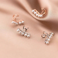 Ear Cuff 5 Perles Blanches