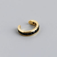 Ear Cuff En Argent Doré Et Pierres Zircon