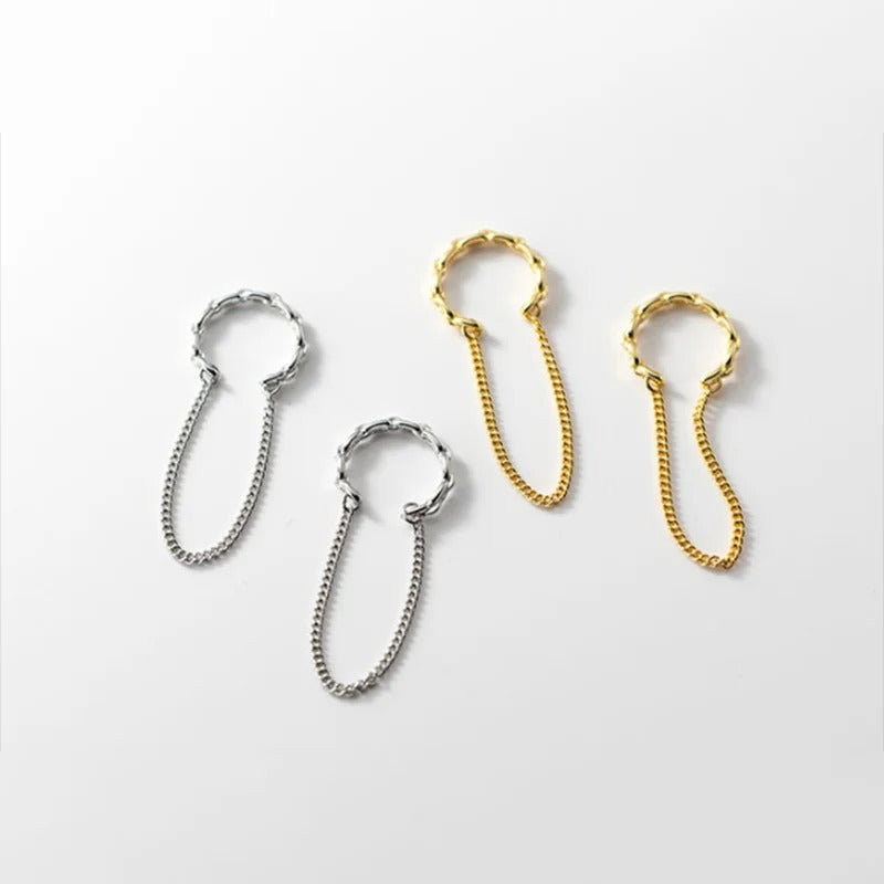Ear Cuff  Chaîne Élégance En Argent